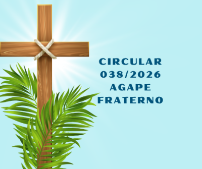 Blue Green Christian Cross Blessing Palm Sunday Greeting Facebook Post